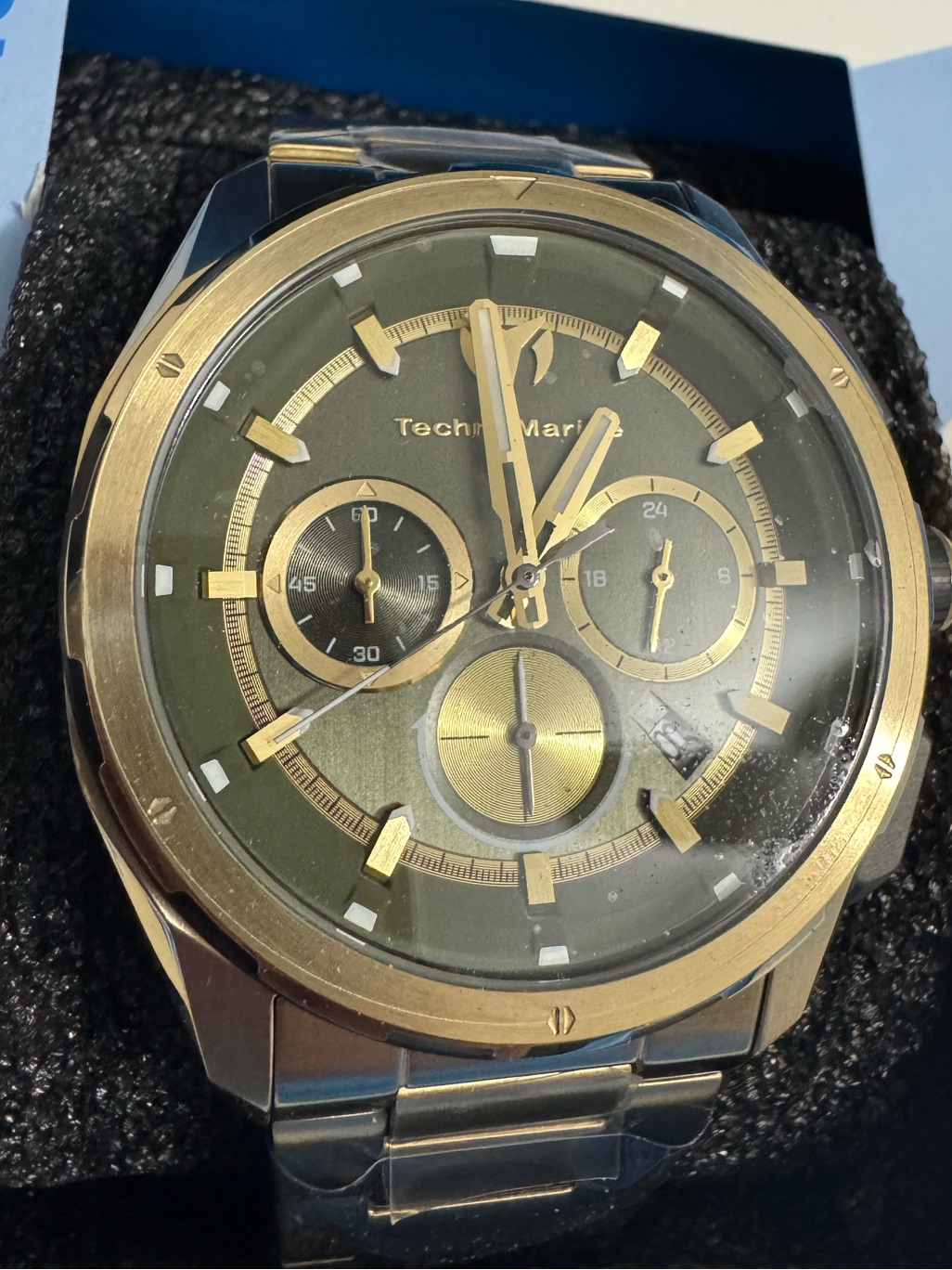 Technomarine Ocean Nomad Men's Watch 43mm. Gold Tone Tm 318095 W/Se Case